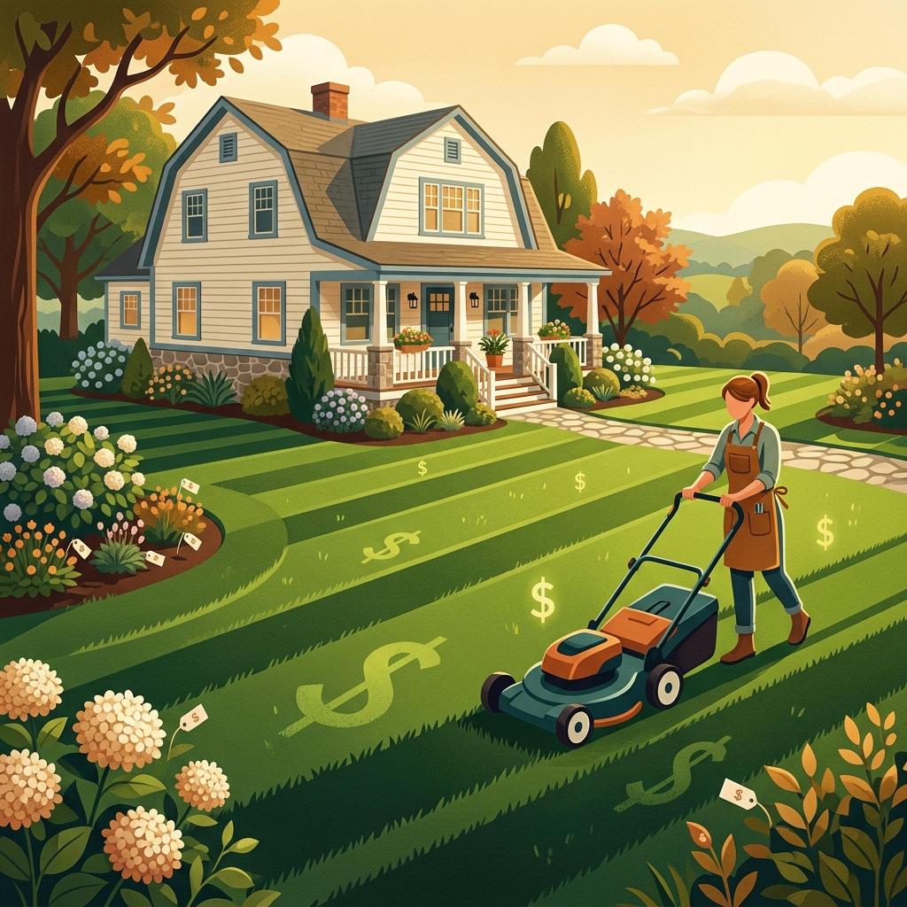 Illustrated guide to lawn mowing costs in Connecticut