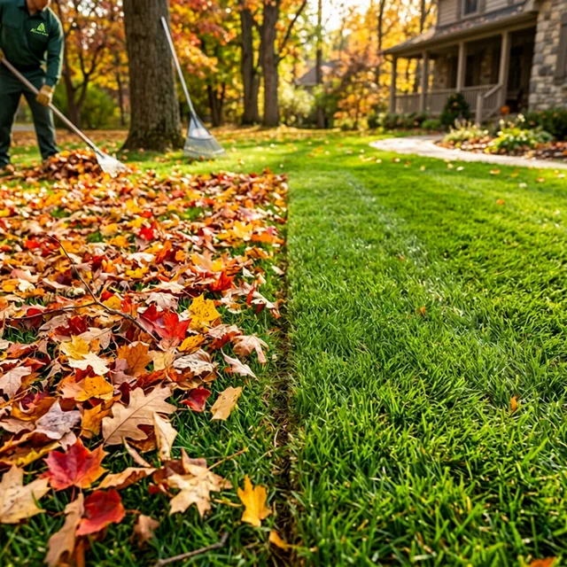 Spring and fall yard cleanup service in Central CT