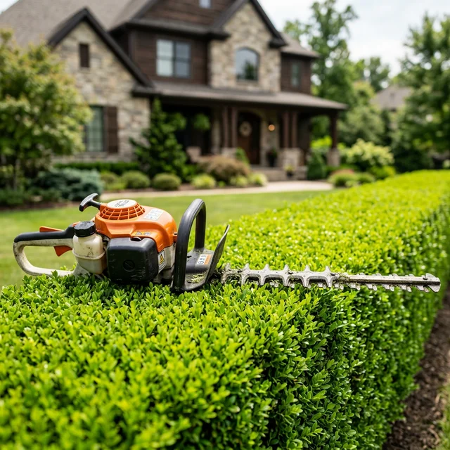 Hedge trimming and shrub shaping in Central CT by A1 Lawn Care