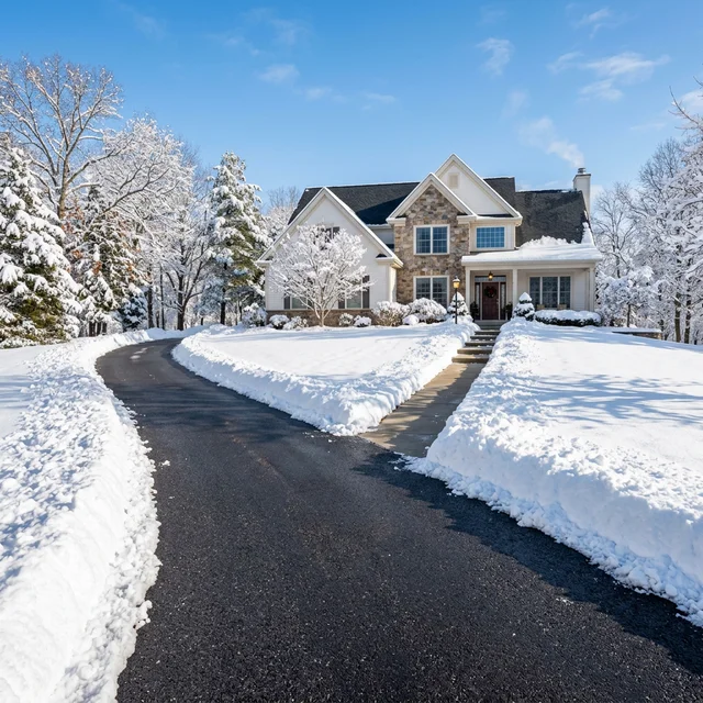 Snow removal and driveway plowing service in Central Connecticut